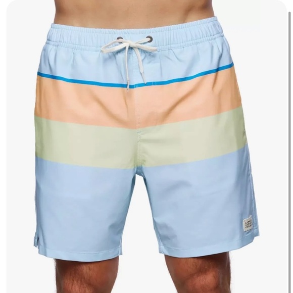 O’Neill Smash Up Volley Swim Trunks Board Shorts sz S Pale Blue - Picture 1 of 11
